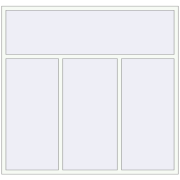 REHAU SYNEGO MD 2100x2000 мм Білий (RAL 9016) з двох сторін