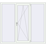 Вікна 1615x1465 мм REHAU Euro 70 Білий (RAL 9016) з двох сторін