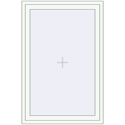 Вікна 1000x1500 мм Altest Pony 375 RAL 9016 Traffic white з двох сторін