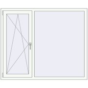 REHAU Euro 60 1550x1280 мм