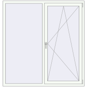 REHAU Brillant-Design 1550x1650 мм