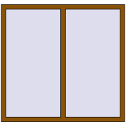 REHAU Euro 70 1400x1300 мм GOLDEN OAK з двох сторін