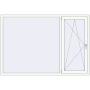 REHAU SYNEGO MD 2050x1399 мм Білий (RAL 9016) з двох сторін