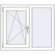 REHAU Brillant-Design 900x760 мм Білий (RAL 9016) з двох сторін REHAU Brillant-Design 900x760 мм Білий (RAL 9016) з двох сторін