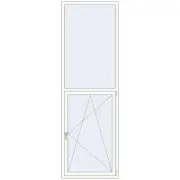 REHAU Euro 60 900x2800 мм Білий (RAL 9016) з двох сторін REHAU Euro 60 900x2800 мм Білий (RAL 9016) з двох сторін