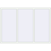 REHAU Euro 70 2050x1450 мм Білий (RAL 9016) з двох сторін