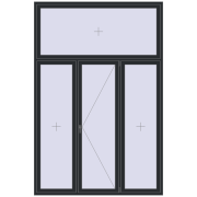 Altest Pony 375 2000x3000 мм RAL 9011 Graphite black з двох сторін