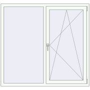 REHAU Euro 70 1460x1420 мм REHAU Euro 70 1460x1420 мм