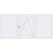 REHAU Euro 60 2190x1030 мм Білий (RAL 9016) з двох сторін