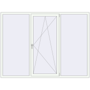 REHAU SYNEGO MD 2300x1680 мм Білий (RAL 9016) з двох сторін REHAU SYNEGO MD 2300x1680 мм Білий (RAL 9016) з двох сторін