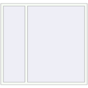 Вікна 1700x1600 мм REHAU Euro 70 Білий (RAL 9016) з двох сторін