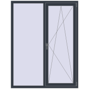 REHAU SYNEGO MD 1350x1750 мм ANTHRACITE_GREY_STRUKTURAL з двох сторін REHAU SYNEGO MD 1350x1750 мм ANTHRACITE_GREY_STRUKTURAL з двох сторін