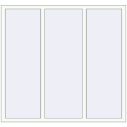 REHAU Brillant-Design 1600x1500 мм Білий (RAL 9016) з двох сторін