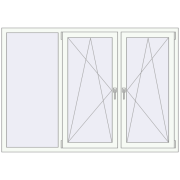 REHAU Brillant-Design 1850x1300 мм Білий (RAL 9016) з двох сторін REHAU Brillant-Design 1850x1300 мм Білий (RAL 9016) з двох сторін