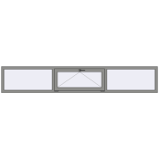 Altest Pony 375 3000x500 мм RAL 9007 Grey aluminium з двох сторін