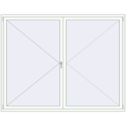 REHAU Euro 60 2300x1800 мм Білий (RAL 9016) з двох сторін