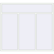 REHAU Euro 60 2110x1910 мм Білий (RAL 9016) з двох сторін