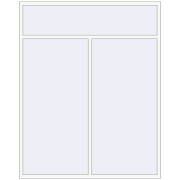 REHAU Euro 60 2000x2500 мм Білий (RAL 9016) з двох сторін