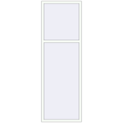 REHAU Euro 60 850x2555 мм Білий (RAL 9016) з двох сторін