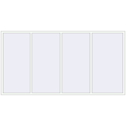 REHAU Euro 70 3300x1700 мм Білий (RAL 9016) з двох сторін REHAU Euro 70 3300x1700 мм Білий (RAL 9016) з двох сторін