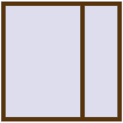 REHAU SYNEGO MD 1380x1370 мм WALNUT з двох сторін