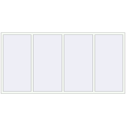 REHAU Brillant-Design 2905x1435 мм Білий (RAL 9016) з двох сторін