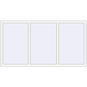 REHAU Euro 60 2060x1100 мм Білий (RAL 9016) з двох сторін