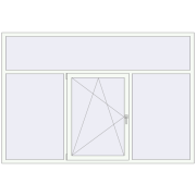 Вікна 2500x1700 мм REHAU Euro 70 Білий (RAL 9016) з двох сторін