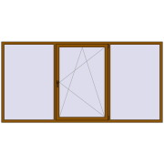 REHAU Euro 60 3000x1500 мм GOLDEN OAK з двох сторін