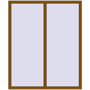 REHAU Euro 60 1470x1770 мм GOLDEN OAK з двох сторін