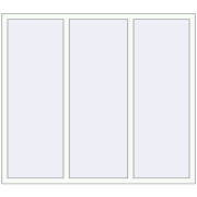 REHAU Euro 60 1700x1500 мм Білий (RAL 9016) з двох сторін REHAU Euro 60 1700x1500 мм Білий (RAL 9016) з двох сторін