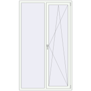REHAU Euro 60 1300x2200 мм
