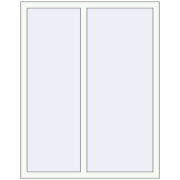 REHAU SYNEGO MD 1100x1400 мм Білий (RAL 9016) з двох сторін