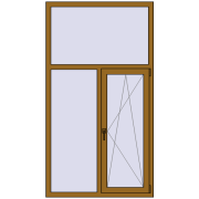 REHAU Euro 60 1100x2000 мм LIGHT_OAK з двох сторін REHAU Euro 60 1100x2000 мм LIGHT_OAK з двох сторін