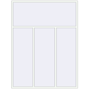 REHAU Brillant-Design 2090x2760 мм Білий (RAL 9016) з двох сторін