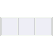 Altest Pony 375 2500x900 мм RAL 9016 Traffic white з двох сторін