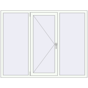 Вікна 1800x1400 мм REHAU Euro 60 Білий (RAL 9016) з двох сторін