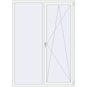 REHAU SYNEGO MD 1600x2200 мм Білий (RAL 9016) з двох сторін