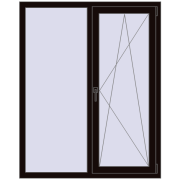 REHAU SYNEGO MD 1200x1500 мм BLACK_BROWN з двох сторін REHAU SYNEGO MD 1200x1500 мм BLACK_BROWN з двох сторін