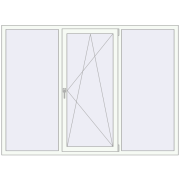 REHAU Euro 60 2100x1540 мм Білий (RAL 9016) з двох сторін