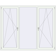 Вікна 2100x1700 мм REHAU Euro 70 Вікна 2100x1700 мм REHAU Euro 70