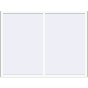 REHAU Euro 60 1850x1420 мм Білий (RAL 9016) з двох сторін REHAU Euro 60 1850x1420 мм Білий (RAL 9016) з двох сторін