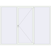 REHAU Brillant-Design 2700x2100 мм Білий (RAL 9016) з двох сторін