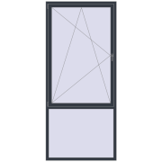 REHAU Euro 60 1200x2700 мм ANTHRACITE_GREY_STRUKTURAL з двох сторін REHAU Euro 60 1200x2700 мм ANTHRACITE_GREY_STRUKTURAL з двох сторін