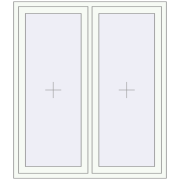 REHAU SYNEGO MD 1300x1500 мм Білий (RAL 9016) з двох сторін