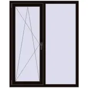 REHAU SYNEGO MD 1200x1500 мм BLACK_BROWN з двох сторін