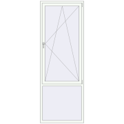 REHAU SYNEGO MD 920x2560 мм Білий (RAL 9016) з двох сторін