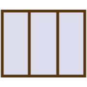 REHAU Euro 60 1560x1240 мм WALNUT з двох сторін