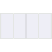 REHAU Euro 60 4000x2050 мм Білий (RAL 9016) з двох сторін REHAU Euro 60 4000x2050 мм Білий (RAL 9016) з двох сторін