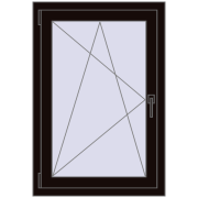 REHAU SYNEGO MD 700x1025 мм BLACK_BROWN з двох сторін